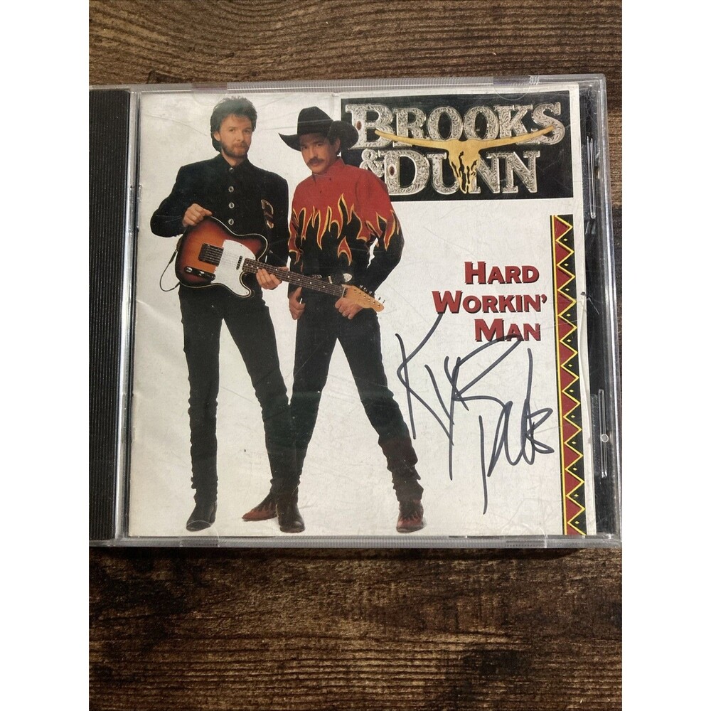 Hard Workin' Man by Brooks & Dunn CD SIGNED by Brooks only (Rare)